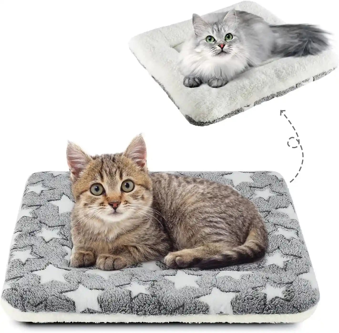 mora-pets-dog-crate-pad-ultra-soft-pet-bed-with-cute-star-print-washable-mat-for-large-medium-small-dogs-reversible-fleece-kennel-liner-cat-bed-23-x-18-inch-brown
