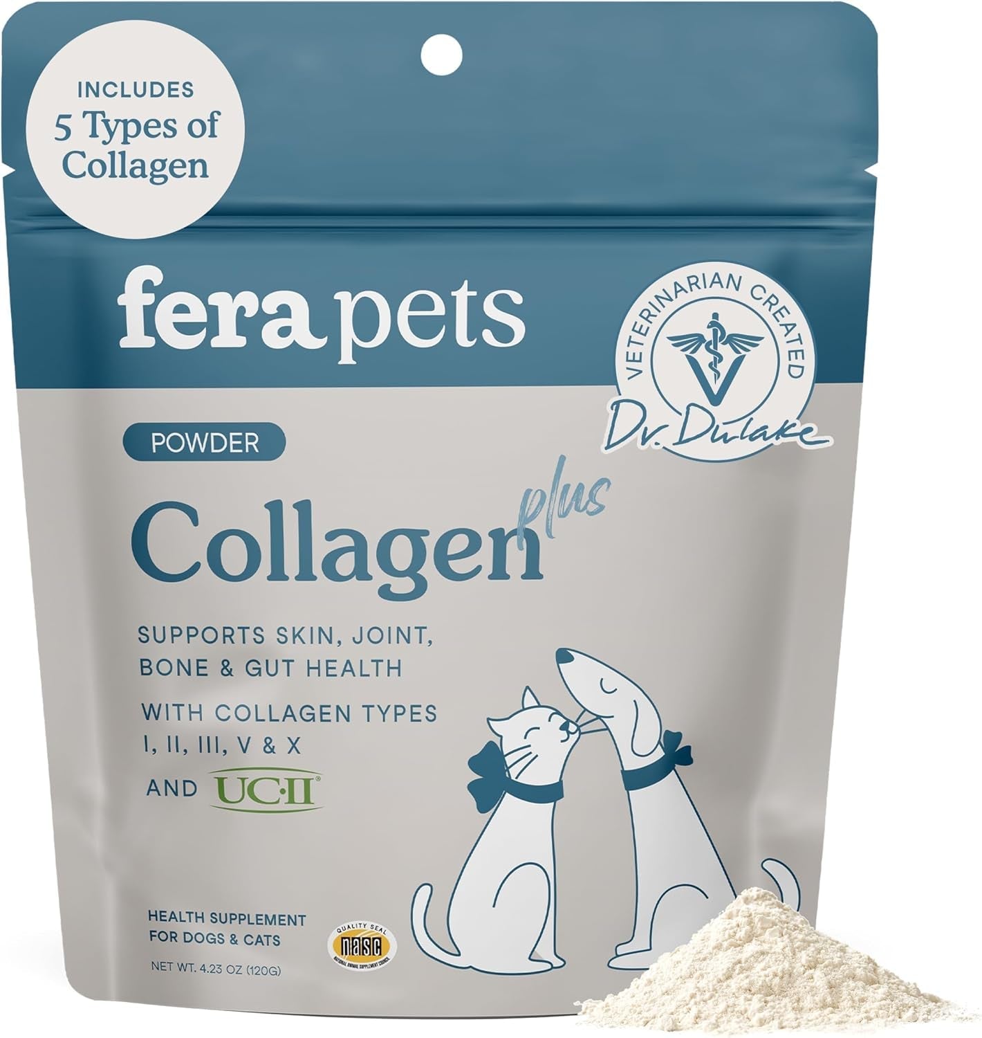 fera-pets-cat-dog-collagen-powder-dog-food-topper-with-uc-ii-4-23-oz-pet-collagen-powder-with-5-types-of-collagen-clinically-studied-uc-ii-for-bone-gut-joint-skin-health