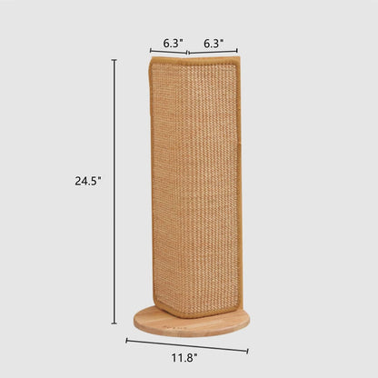 SHENGOCASE 2-Pack 24.5" Tall No Drilling Wall Sofa Couch Corner Cat Sisal Scratcher,Scratching Post,Replaceable Sisal Scratch Pad Mat, Couch Protector4