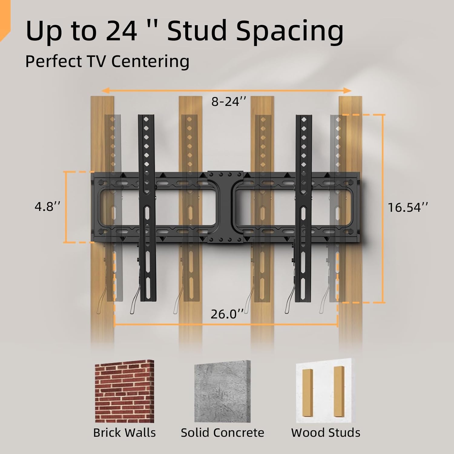 iworkborad-55-65-75-85-inch-tilting-tv-wall-mount-for-32-90-tvs-low-profile-tv-mount-bracket-safe-lock-quick-release-max-vesa-600x400mm-24-inch-studs-132-lbs-fit-most-55-75-85-86-tvs