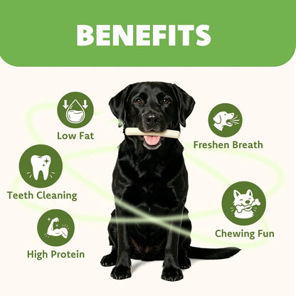 MON2SUN Dog Treats, 6Inch Natural Flavor Rawhide Rolls, 22.58 Oz | 40 Count, Long-Lasting Chew, Teeth Cleaning, No Artificial Colors，Suitable for Puppy and Small Dogs3