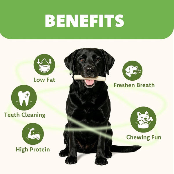 MON2SUN Dog Treats, 6Inch Natural Flavor Rawhide Rolls, 22.58 Oz | 40 Count, Long-Lasting Chew, Teeth Cleaning, No Artificial Colors，Suitable for Puppy and Small Dogs3