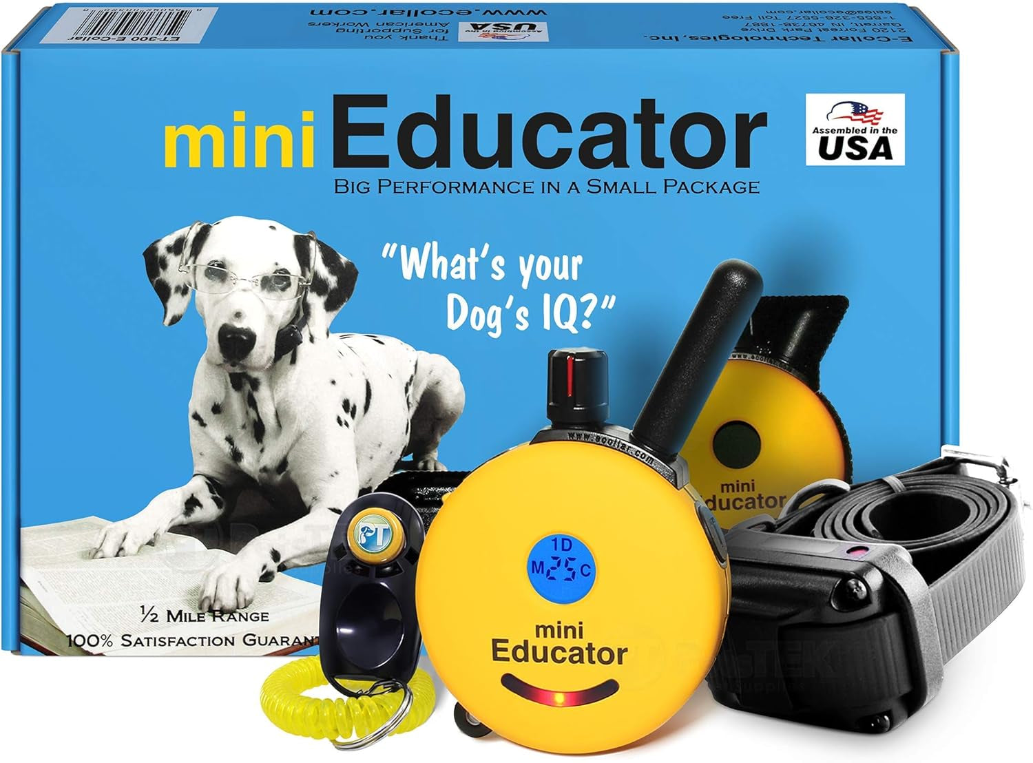 educator-et-300-mini-e-collar-for-dog-training-with-remote-1-2-mile-range-waterproof-100-blunt-stimulation-levels-tone-or-vibration-mode-night-light-tracking-for-small-medium-large-dogs
