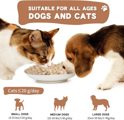 Dancing Tail Freeze Dried Raw Cat and Dog Treats, Healthy Limited Ingredient Chicken Cube Weight Control Traing Treats for Small Dogs Cats (Chicken)5