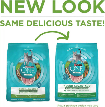 Purina ONE Natural, Low Fat, Weight Control, Indoor Dry Cat Food, +Plus Indoor Advantage - 16 Lb. Bag2