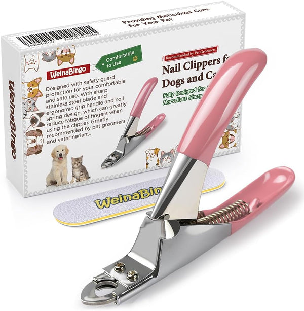 Dog Cat Pets Nail Clippers, Professional Pets Claw Trimmer with Free Nail File, Sharp Stainless Steel Blade, Sturdy Non Slip Handles - for Safe, Professional at Home Grooming11
