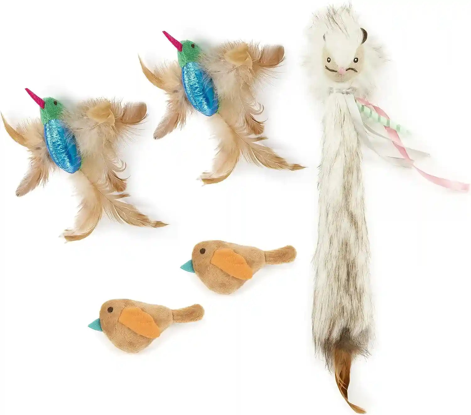 smartykat-chickadee-chirp-electronic-sound-cat-toy-contains-catnip-battery-powered-light-brown-one-size