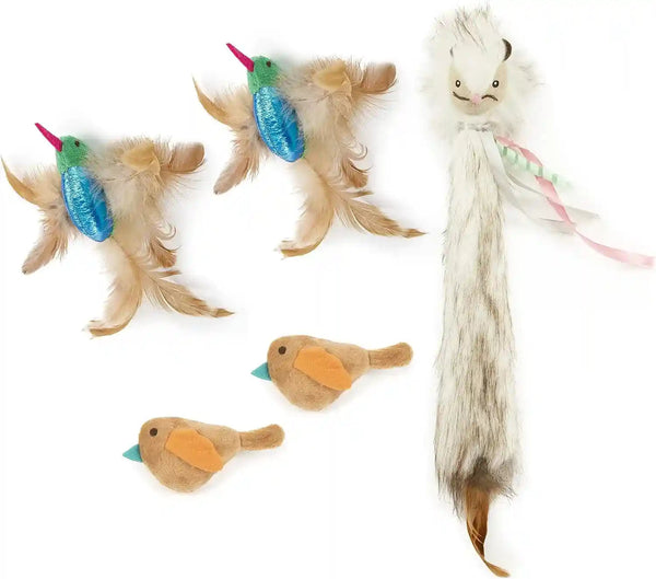 Smartykat Chickadee Chirp Electronic Sound Cat Toy, Contains Catnip, Battery Powered - Light Brown, One Size16