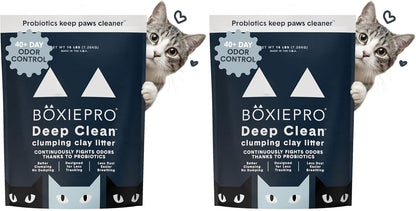Boxie Probiotic Clumping Cat Litter 40+ Day Odor Control Dust Free 16 Lb12