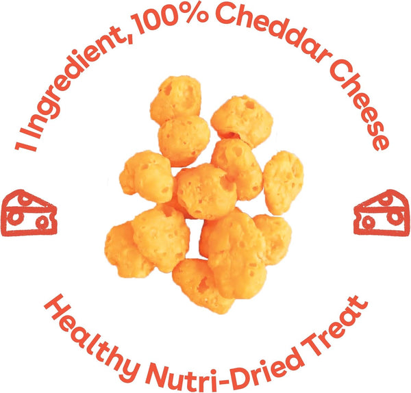 Pupford Cheese Crunchies, All-Natural, Healthy, Freeze Dried, Single-Ingredient Treat for Dogs & Puppies (Cheddar, 7 Oz)2