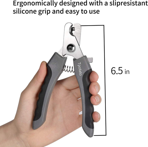 Tpotato Dog Nail Clippers,Dog Nail Trimmers for Large Breed Dog with Quick Sensor,Safari Professional Cat Nail Clipper with Safety Guard and Nail File.6