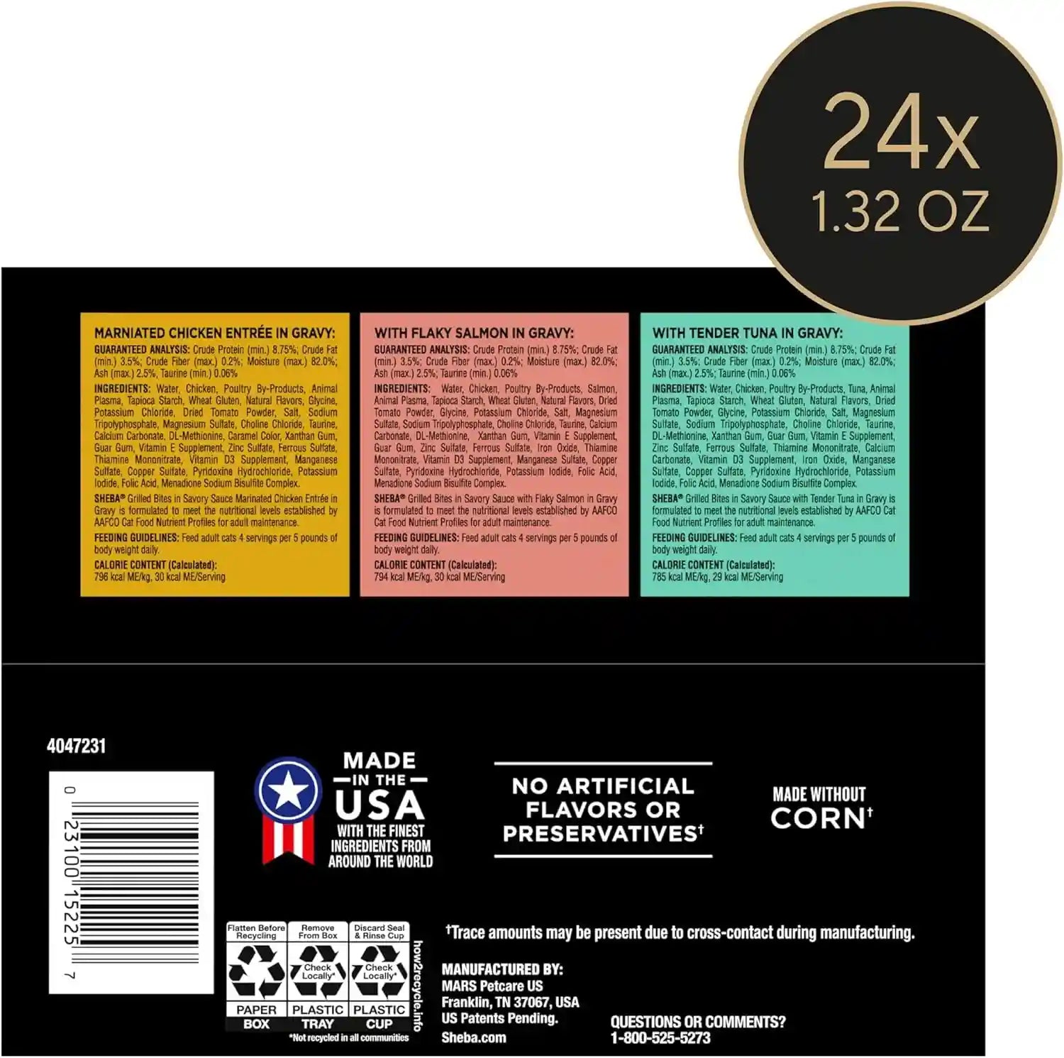 sheba-perfect-portions-grilled-bites-wet-cat-food-variety-2-6-oz-24-ct-chicken-salmon-tuna-variety-48-servings-snap-peel-serve-twin-pack-trays-complete-balanced-vitamins-minerals