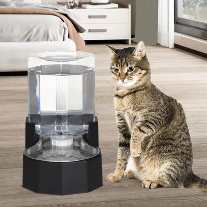 Sfozstra 5L Cat Gravity Water Bowl Dispenser: Stainless Steel Bowl | No Power Needed / No Filter Required / Spill Proof Design / Easy Cleaning / Cats & Small Dogs / Home Crate Area & Travel7