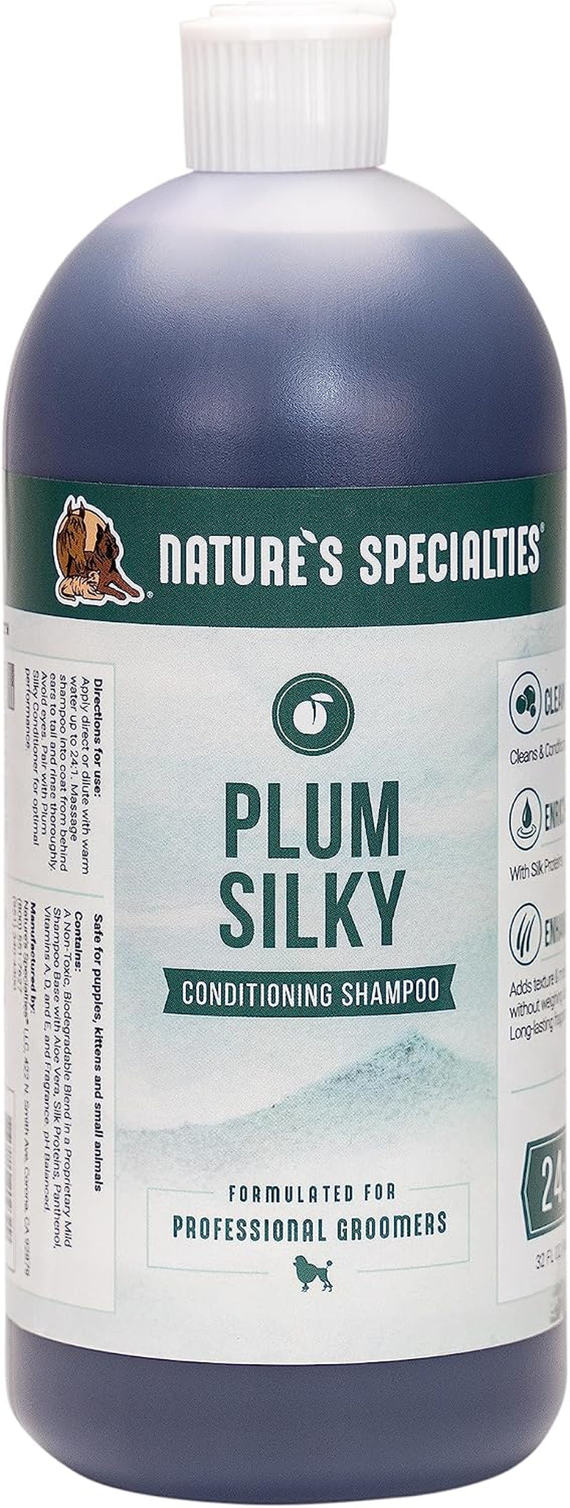 natures-specialties-plum-silky-ultra-concentrated-dog-shampoo-conditioner-makes-up-to-3-gallons-natural-choice-for-professional-pet-groomers-silk-proteins-made-in-usa-16oz