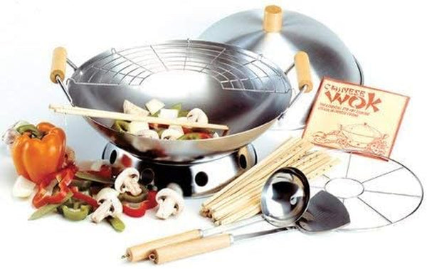 Norpro 10-Piece Wok Set, Silver, 14 Inch3