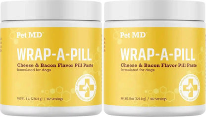 Pet MD Wrap a Pill Cheese & Bacon Flavor Pill Paste for Dogs - 4.2 Oz | Make a Pocket or Pouch to Hide Pills & Medication14