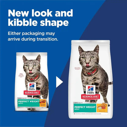 Hill'S Science Diet Adult Perfect Weight Dry Cat Food | #1 Veterinarian Recommended, Chicken Recipe, 7 Lb. Bag2