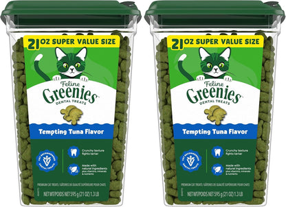 Greenies Feline Natural Dental Cat Treats, Tempting Tuna Flavor, 9.75 Oz | #1 Veterinarian-Recommended, 36% Less Tartar in 28 Days, Cleans to Gumline, Crunchy Texture, Natural Ingredients13