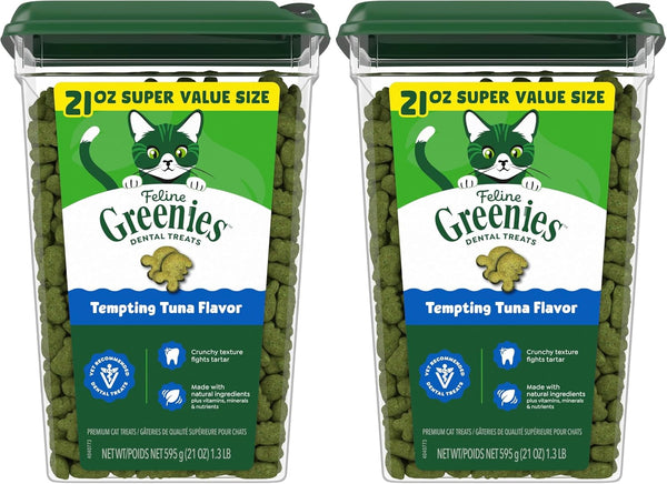 Greenies Feline Natural Dental Cat Treats, Tempting Tuna Flavor, 9.75 Oz | #1 Veterinarian-Recommended, 36% Less Tartar in 28 Days, Cleans to Gumline, Crunchy Texture, Natural Ingredients13