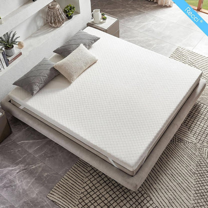 3 Inch Twinxl Memory Foam Mattress Topper, College Dorm Pressure-Relieving Mattress Topper for Back Pain, Non-Slip Design with Removable & Washable Cover, Certipur-Us Certified, Twinxl Size6