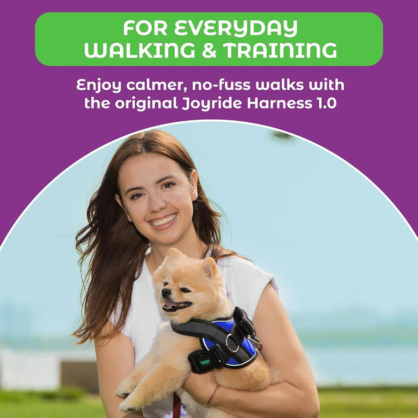 Joyride Basic Dog Harness 1.0 | Blue Serenity | M | Adjustable Pet Vest with 3 Side Leash Rings for Training, Walking and Improved Control for Small, Medium or Large Dogs6