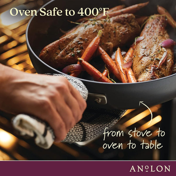 Advanced Hard-Anodized Dutch Oven Multipurpose Steamer Set, 8.5-Quart, Graphite3