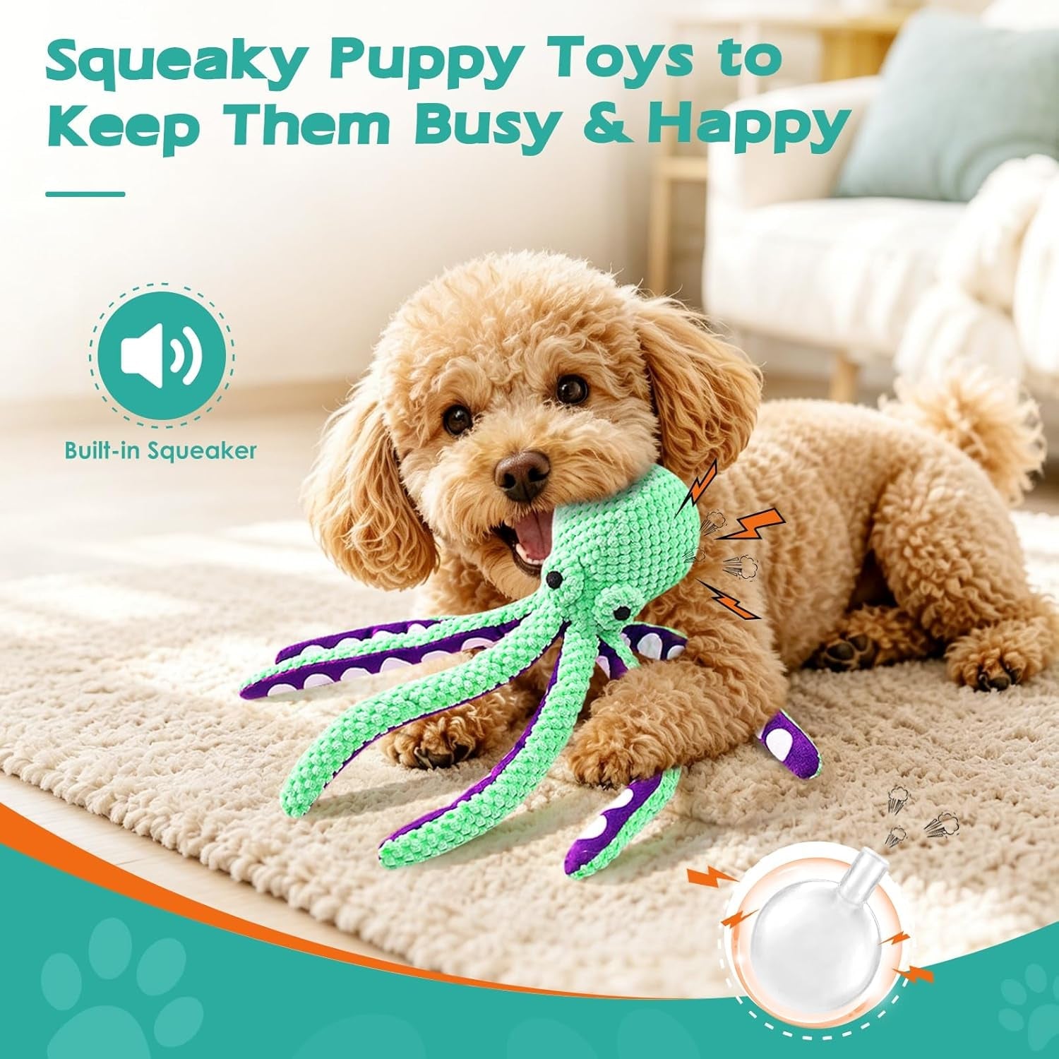 fuufome-octopus-squeaky-dog-toys-for-puppy-small-and-medium-large-breed-tough-soft-fabric-interactive-daily-companionship-tug-of-war-doggie-toy-training-reward-birthday-gift