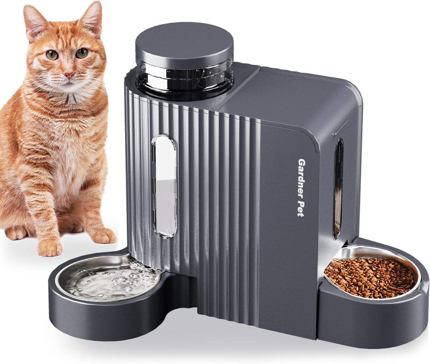 gardner-pet-automatic-gravity-cat-food-feeder-and-water-dispenser-stainless-steel-two-in-one-set-large-capacity-dispenser-for-pets-dogs-puppies-kittens-0-8-gallons-x-2