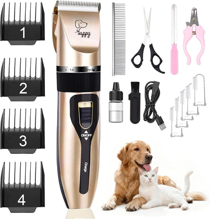 Dog Clippers for Grooming, Low Noise, Electric Quiet, Adjustable Clipper Comb for Dog Grooming Kit, Cat Supplies Pet Hair Clippers Grooming Kit for Dogs at Home1