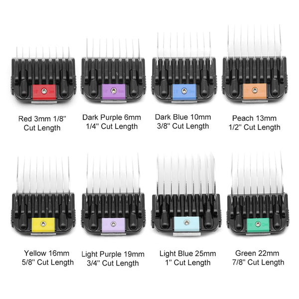 Professional Animal Stainless Steel Comb Set for A5-Style Detachable Blade Clippers, Snap-On Size #10/15/30 for Pets, Dogs, Cats, and Horses (Not Compatible with 5-In-1 Blades) | Snap-On Size #10/15/30 for Pets, Dogs, Cats, and Horses (Not Compatible with 5-In-1 Blades)5