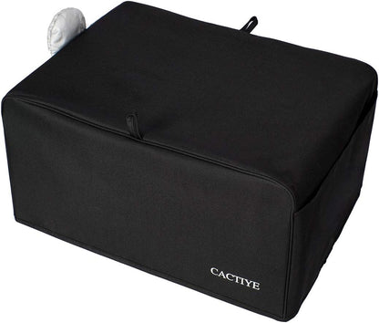 Toaster Oven Dust Cover with Accessory Pockets Compatible with Hamilton Beach 6 Slice of Toaster Oven (BLACK，19 X 14 X 10 Inches)5