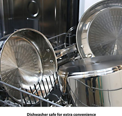 Performa Stainless Steel Cookware Set 12 Piece Induction Oven Broiler Safe 500F Pots and Pans, Dishwasher Safe Silver5