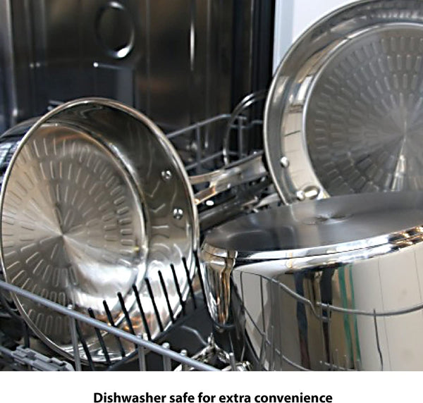 Performa Stainless Steel Cookware Set 12 Piece Induction Oven Broiler Safe 500F Pots and Pans, Dishwasher Safe Silver5