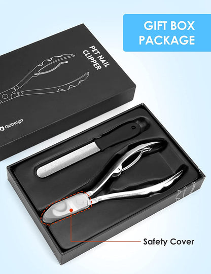 Heavy Duty Dog Nail Clippers for Large Dogs & Thick Nails (Silver) | Upgrade Wide Open Nail Trimmer Cut like Butter, Professional Full Metal Razor Sharp for All Dogs with Thick Toenails6
