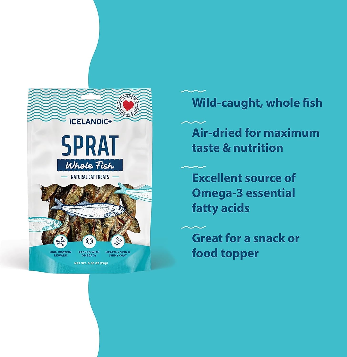 icelandic-whole-sprat-cat-treats-0-85-oz-wild-caught-crunchy-fish-snacks-single-ingredient-air-dried-2-5-3-fish-high-protein-omega-3-for-skin-coat-health-no-additives-or-fillers