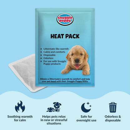 Snuggle Puppy Original Heartbeat Puppy Toy with Real-Feel Pulse & Heat Pack, Calming Sleep Aid for Puppy Anxiety, Crate Training, First Nights & New Puppy Transition - Biscuit6
