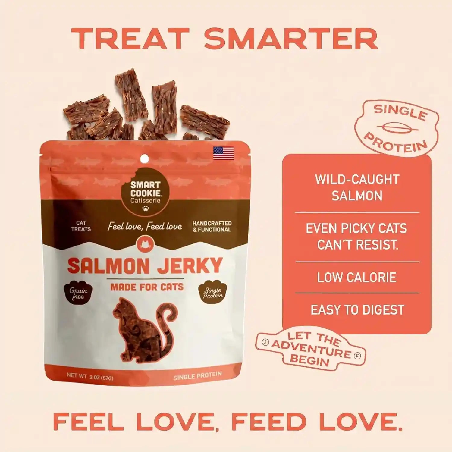 smart-cookie-salmon-jerky-cat-treats-real-salmon-flaxseed-omega-3s-for-skin-coat-grain-free-high-protein-handcrafted-natural-treat-made-in-the-usa-pack-of-1