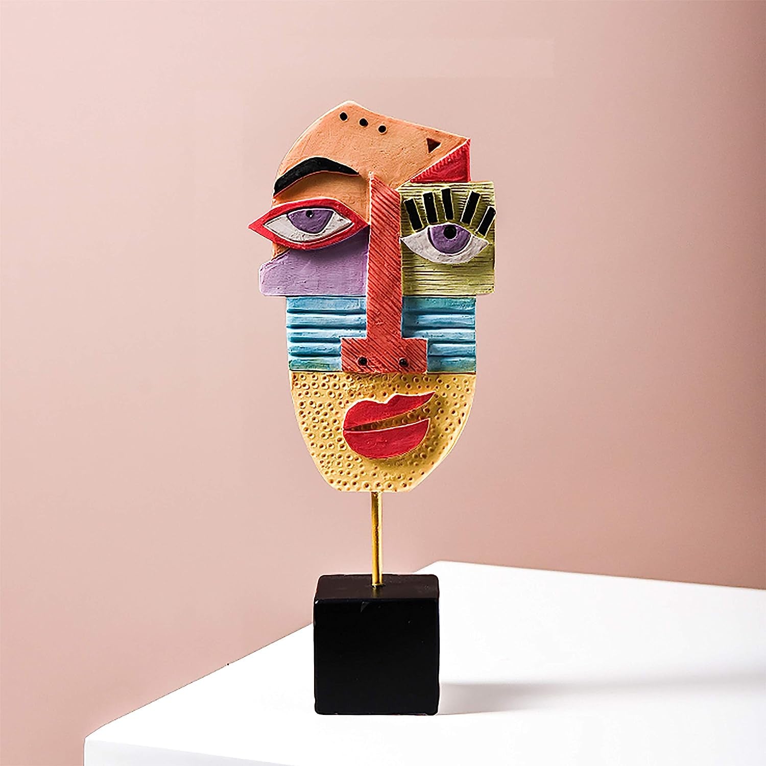 wink-handcrafted-statues-resin-abstract-sculpture-for-home-decor-modern-african-art-tribal-figurines-decorations-items-accents-influencer-picks-for-bookshelf-tv-stand-living-room-nightstand