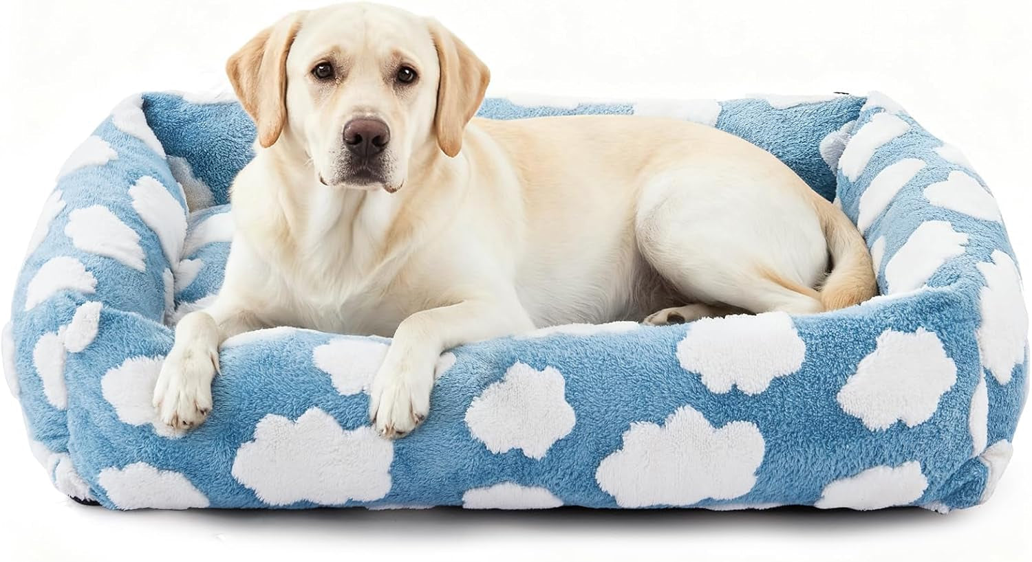 joejoy-dog-bed-medium-size-dog-removable-washable-cover-orthopedic-soft-pet-bed-anti-slip-fluffy-plush-faux-rabbit-fur-puppy-bed-30x24x8-leopard-print-grey