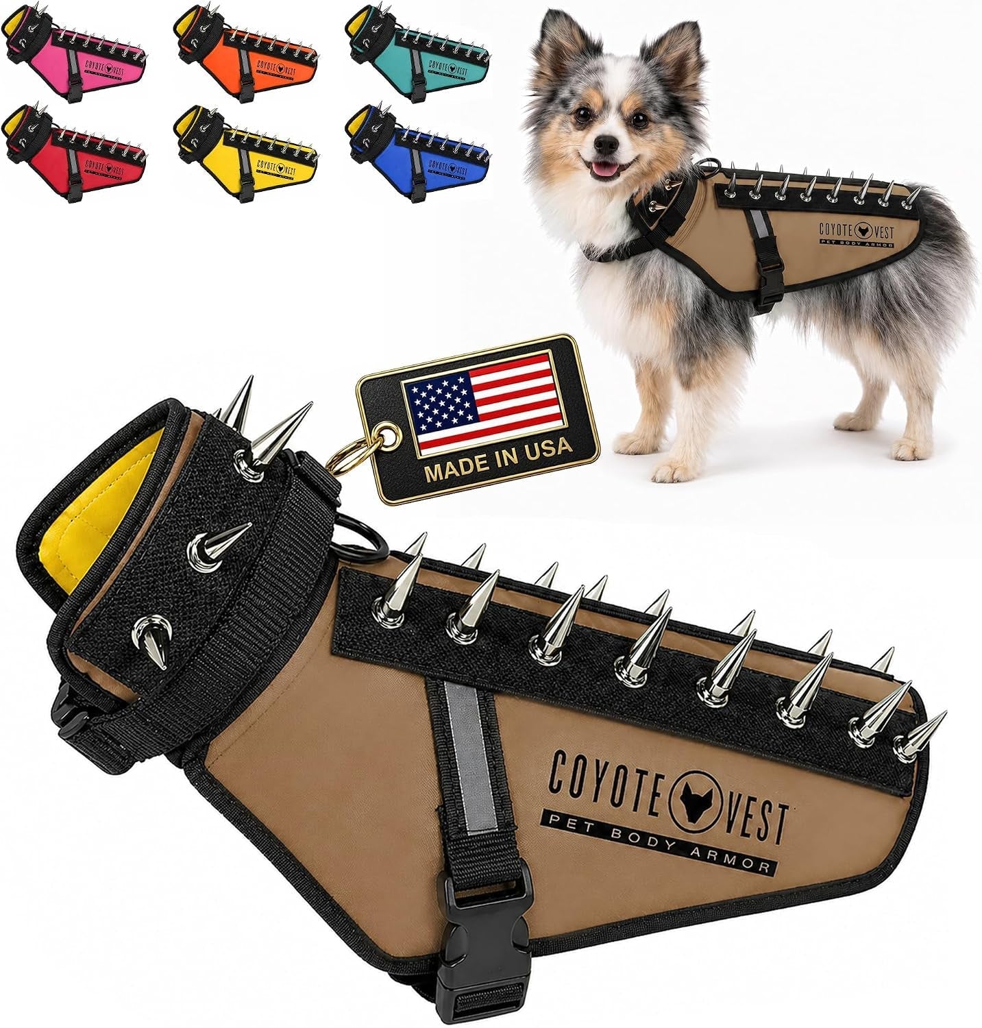 coyotevest-dog-harness-stab-resistant-coyote-vest-small-neon-pink-reflective-stab-resistant-vest-helps-protect-small-dogs-from-coyotes-aggressive-dogs-and-birds-of-prey-made-in-the-usa