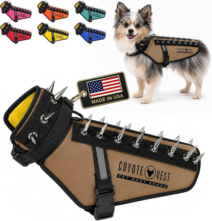 Coyotevest Dog Harness, Stab-Resistant Coyote Vest, Small, Neon Pink | Reflective Stab-Resistant Vest Helps Protect Small Dogs from Coyotes, Aggressive Dogs and Birds of Prey, Made in the USA34