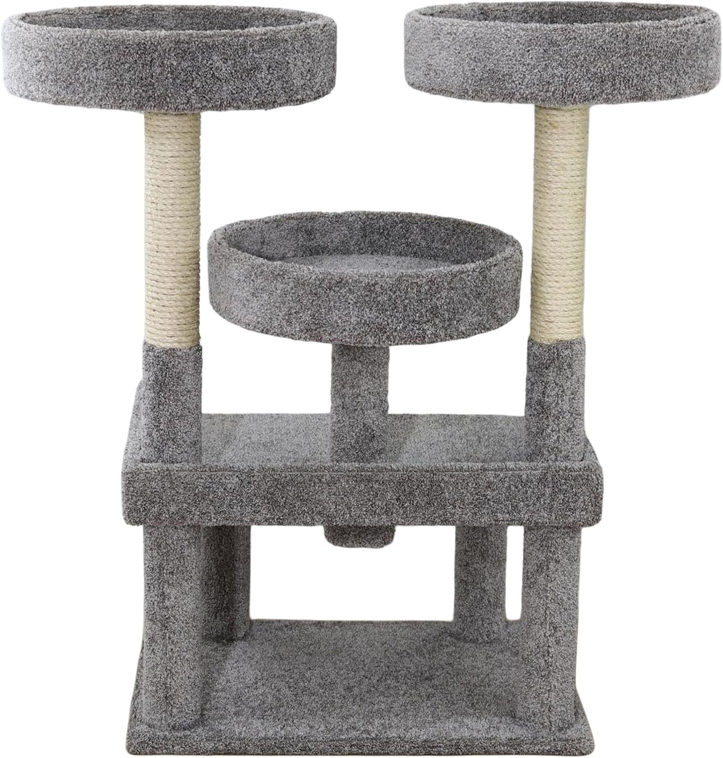 prestige-cat-trees-46-xxl-heavy-duty-cat-tree-extra-large-sturdy-indoor-cat-tower-with-multiple-perches-sisal-scratch-posts-solid-wood-base-gray