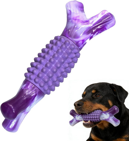 Dog Toys for Aggressive Chewers, Tough Stick Chew Bone | Durable Rubber & Nylon Dog Bones, Indestructible Dog Doys for Medium,Large Dogs,Beef Flavor1