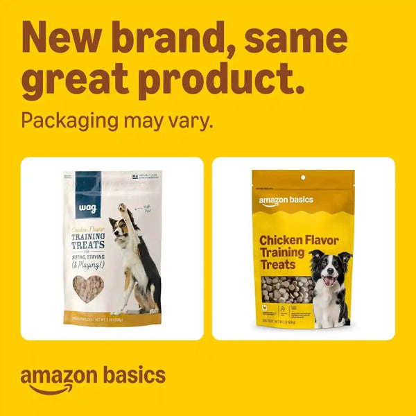 Amazon Basics Chicken Flavor Training Treats for Dogs, 2 Lb. Bag (32 Oz) (Previously Wag)2