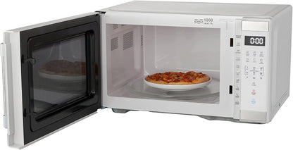1.1 Cu. Ft. 1000 W Mid Size Microwave Oven, 1000W, White Stainless Steel4