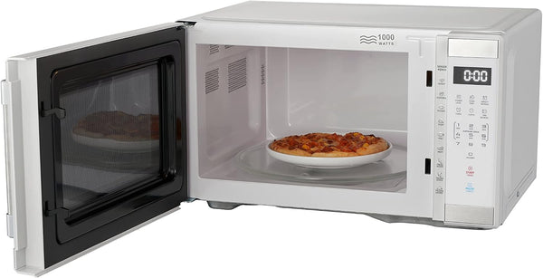 1.1 Cu. Ft. 1000 W Mid Size Microwave Oven, 1000W, White Stainless Steel4