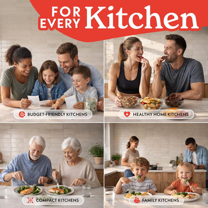 Air Fryer French Door Toaster Oven - 6-Slice Capacity, LED Display with 19 Cooking Presets, Stainless Steel8
