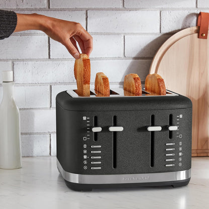 Kitchenaid 4-Slice Pro Line Automatic Toaster, KMT4109, Cast Iron Black | Fits Bagels, English Muffins, Thick Breads, Seven Shade Settings, Metal Housing, Auto Lift Lever3