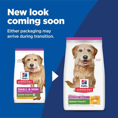 Hill'S Science Diet Adult 7+ Senior Vitality Small & Mini Dry Dog Food | #1 Veterinarian Recommended, Chicken & Rice, 3.5 Lb. Bag2