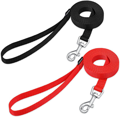 AMAGOOD 6 FT Puppy/Leash, Strong Traditional Style with Easy to Use Collar Hook, Great for Small, Medium and Large Dogs (5/8In X 6 Ft, Purple)66